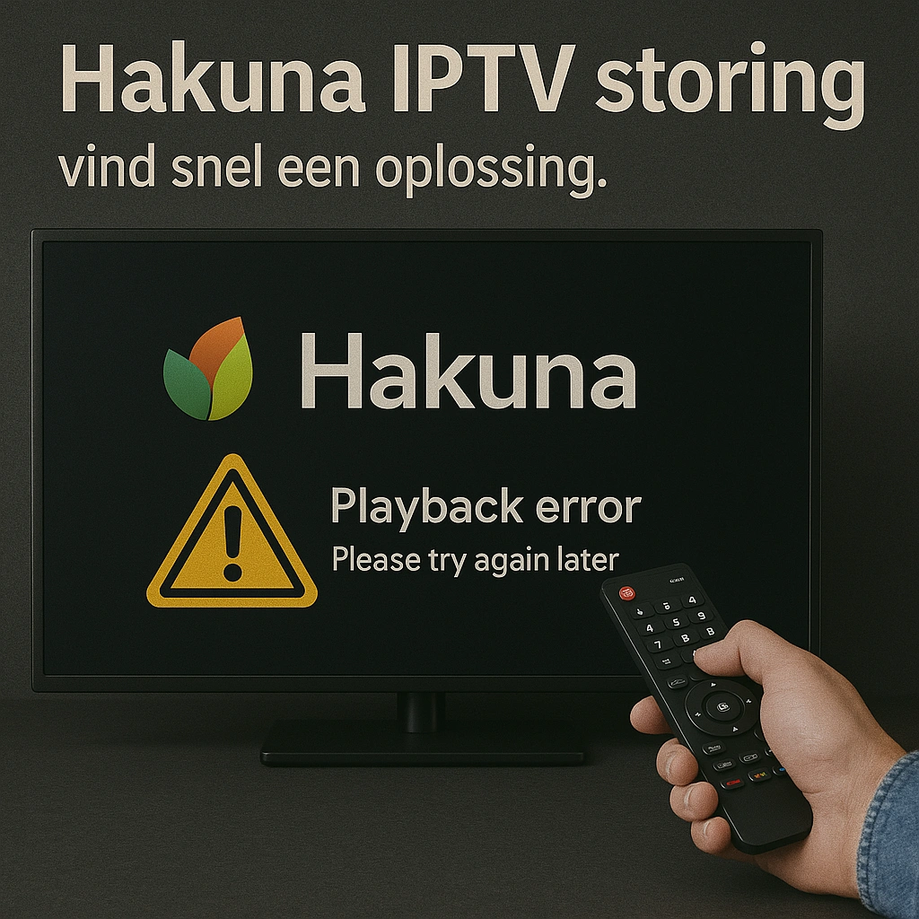 Hakuna IPTV storing vind snel een oplossing