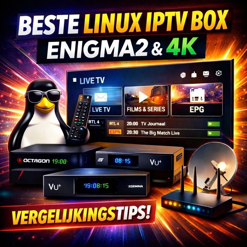 beste linux iptv box: de complete gids voor Enigma2, 4K en IPTV