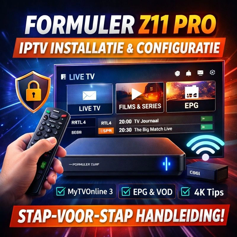 Formuler z11 pro iptv installie & configuratie